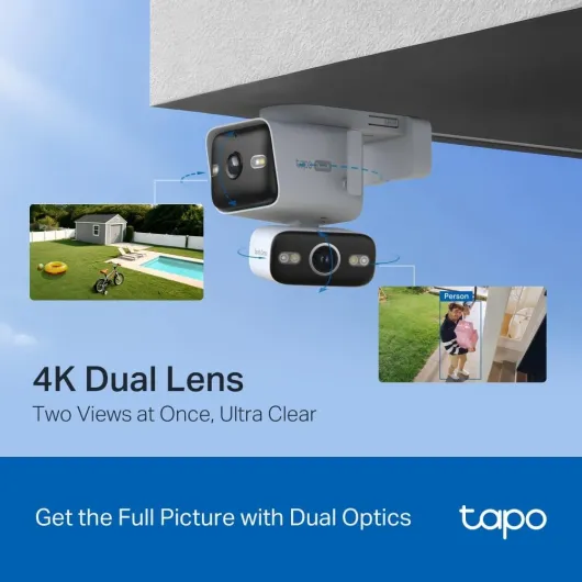 C575D 4K 3MP Dual-Camera Pan/Tilt Outdoor Security Camera CCTV Camera 4K Dual Lens