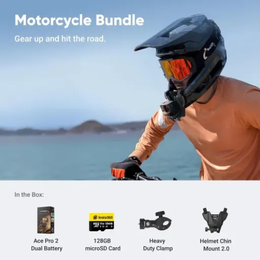 Insta360 Ace Pro 2 Motorcycle Bundle Review: 8K action cam that actually handles low light (but the app is still annoying)