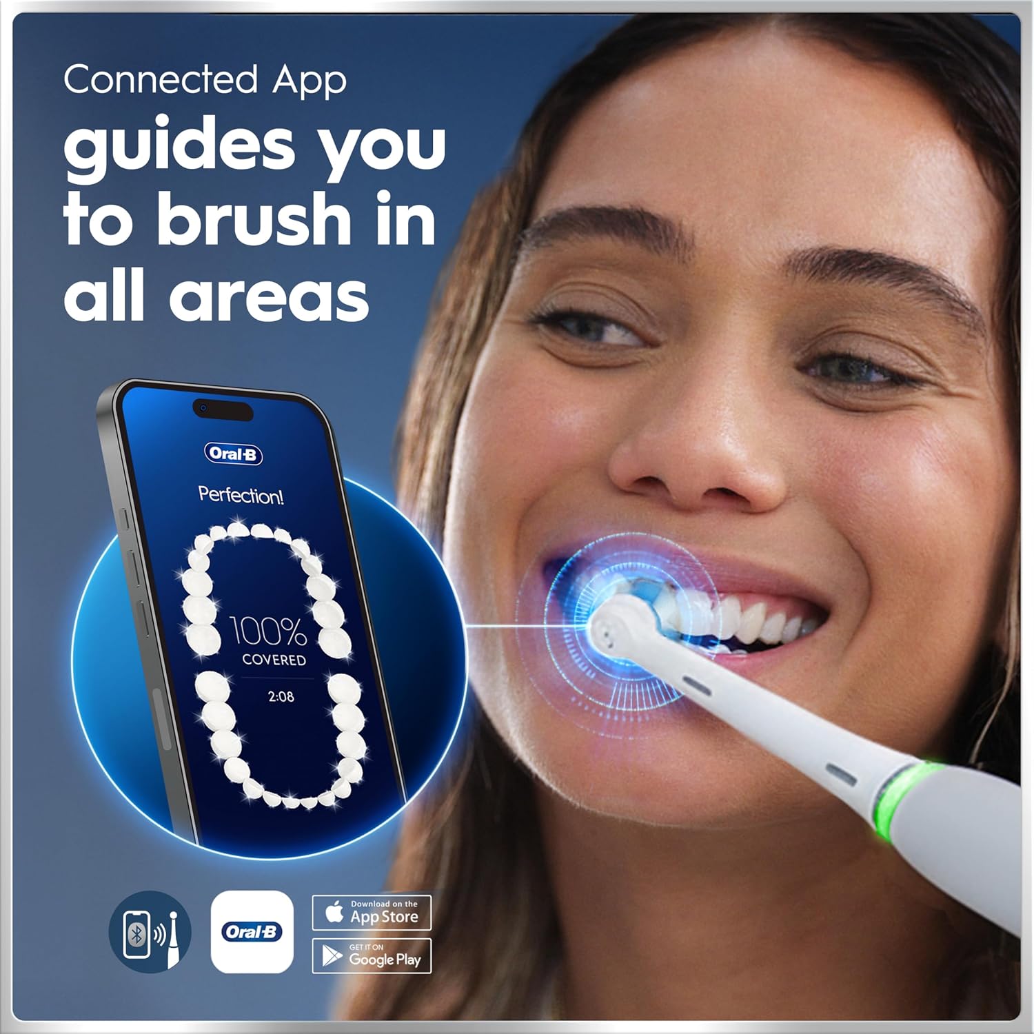 Oral-B iO6 Electric Toothbrush, Grey, with Travel Case and Spare Head Grey 1 count (Pack of 1)