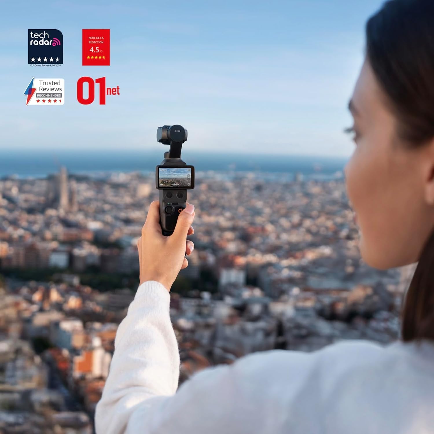 Osmo Pocket 4 Essential Combo, Pocket-Gimbal-Vlog-Kamera