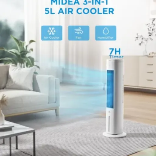 Midea 5L Air Cooler Review: a 3‑in‑1 tower fan that tries to beat the summer heat on a budget