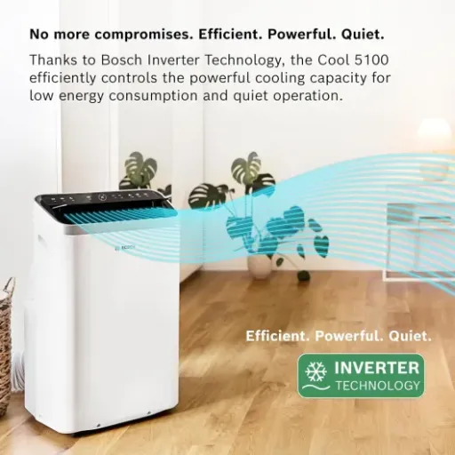 Bosch Cool 5100 Portable AC Review: quiet inverter cooling for medium to large rooms