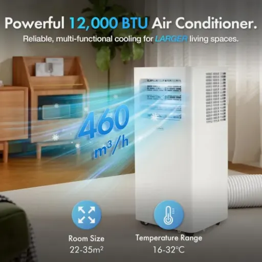 VonHaus 12000 BTU Portable AC Review: strong cooling with smart control and serious noise