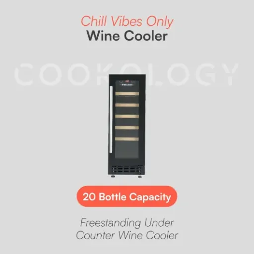 Cookology CWC301BK Wine Cooler Review: compact 30cm fridge for 20 bottles under your counter