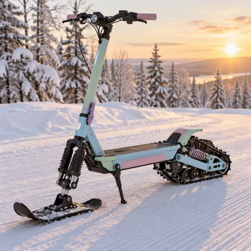 How scooter snow setups turn electric scooters into serious winter sports machines