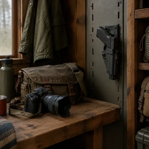 Magnetic holster solutions for photographers who carry a camera and a gun