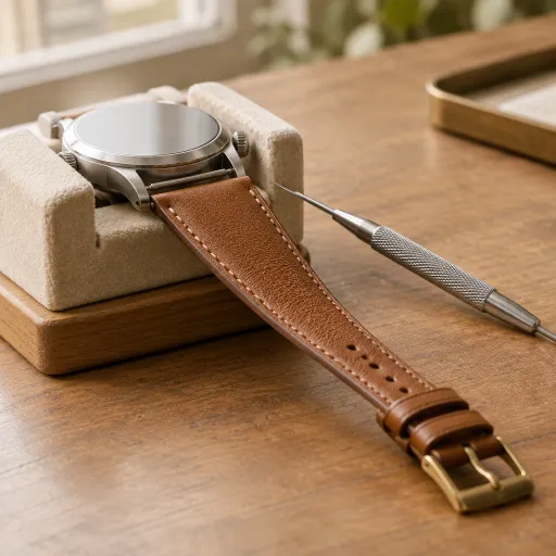 Exploring the Elegance of a 26mm Leather Watch Strap Tapering to 20mm
