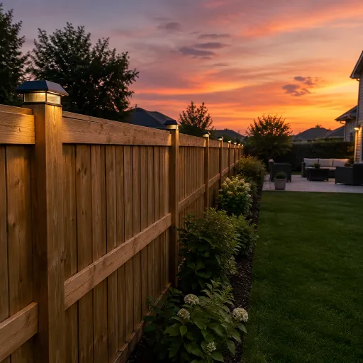 Enhancing your outdoor space with fences equipped with solar lights