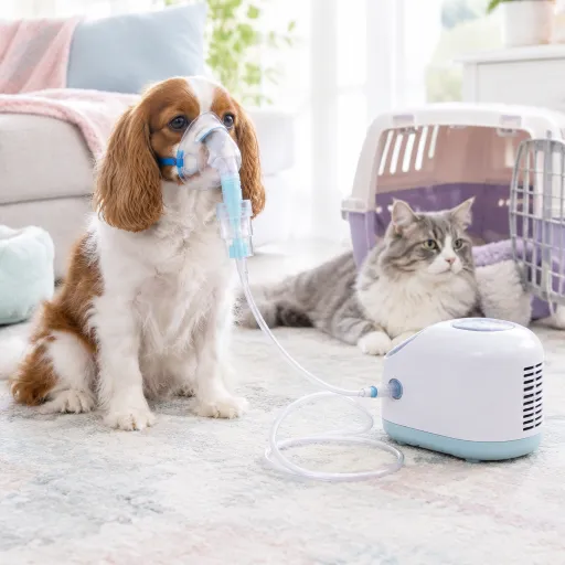 How a nebulizer for dogs and cats can safely support breathing treatment at home