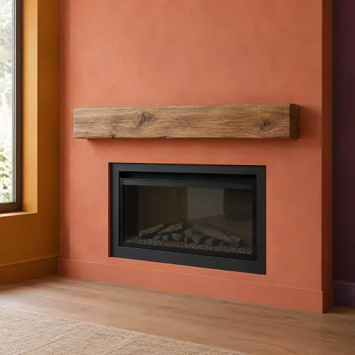 Enhancing Your Electric Fireplace with a Faux Beam Mantel