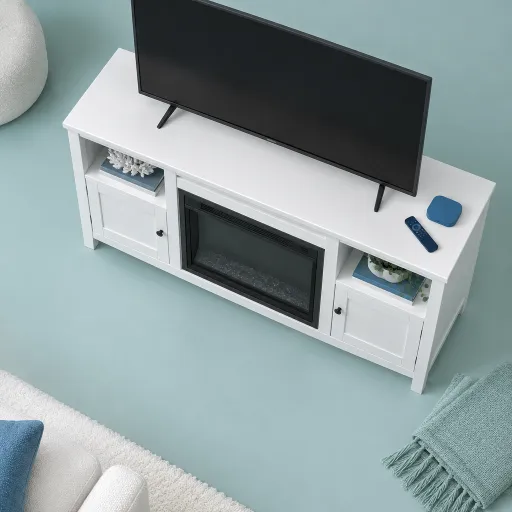 Enhance Your Living Space with a White Electric Fireplace TV Stand