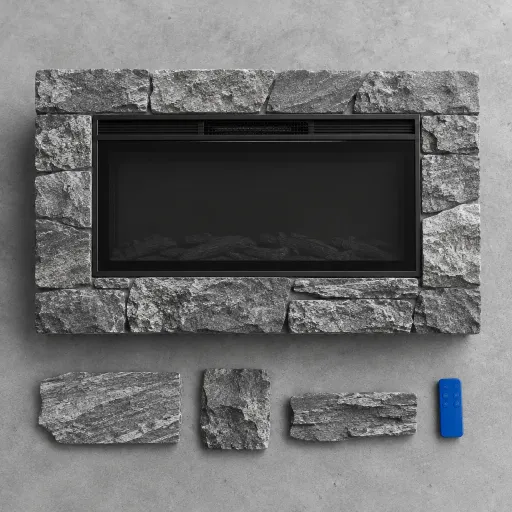 Enhance Your Home with a Rock Electric Fireplace