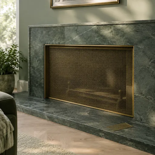 Enhancing Your Electric Fireplace with a Brass Screen