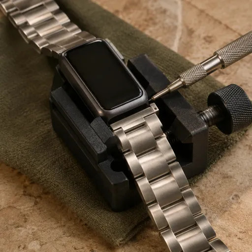 Refined metal watch bands for fitness trackers and everyday elegance