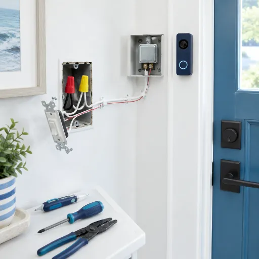 How to safely add doorbell wiring from an existing light switch for a Ring doorbell