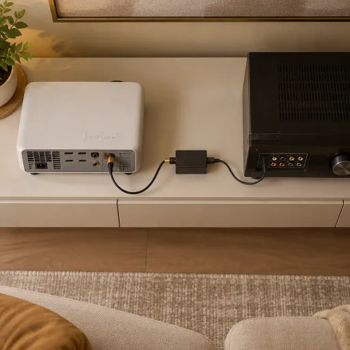 How to connect your home theater projector using a digital audio to optical audio cable