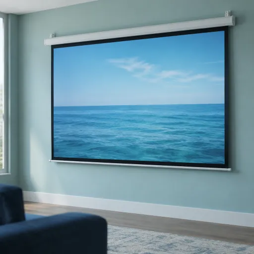 Enhancing Your Home Theater Experience with a Wall-Mounted Projector Screen