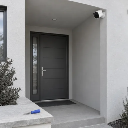 How to secure a recessed door with home security cameras