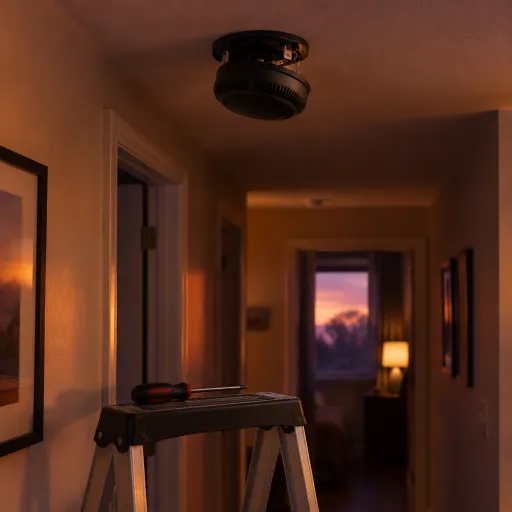 Enhancing Home Security with a Black Smoke Detector