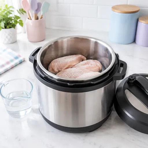 Cooking frozen chicken breast in an electric pressure cooker