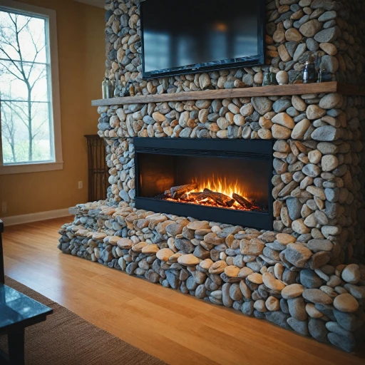 Enhance Your Electric Fireplace with River Rocks