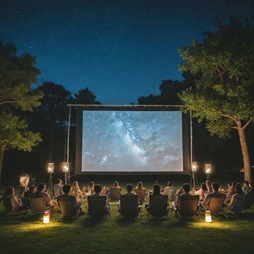 Experience Cinematic Magic with a Massive Projector Screen