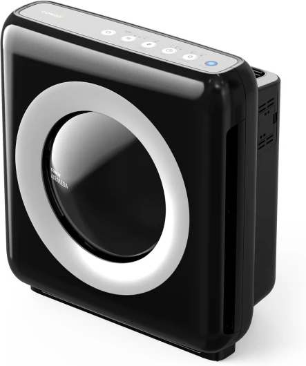 COWAY Purificateur d'air Maison, Choix EU Wirecutter, Mode Eco, Ioniseur, Élimine 99,99% Particules Nocives 0,01 µm Allergies, Fumée, Pollen, Animaux Dom, CADR 421m³/H, Ap-1512hh - MIGHTY (Noir) Mighty Black