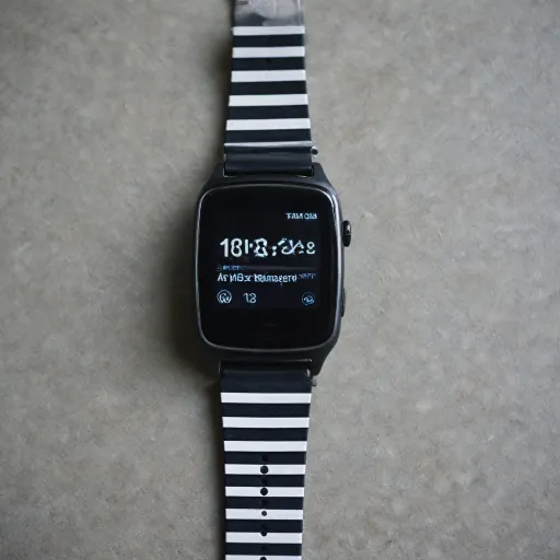 Exploring the Trend of Vertical Black and White Striped Wristbands in Smartwatches