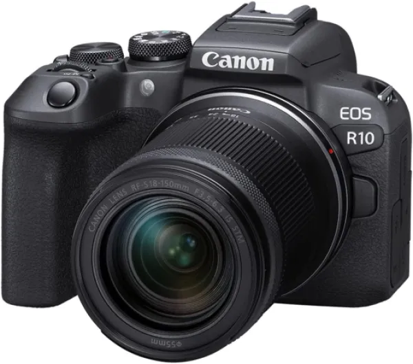 EOS R10 RF-S18-150mm F3.5-6.3 is STM Lens Kit, Mirrorless Vlogging Camera, 24.2 MP, 4K Video, DIGIC X Image Processor, High-Speed Shooting, Subject Tracking, Compact, for Content Creators Black R10 18-150 IS STM