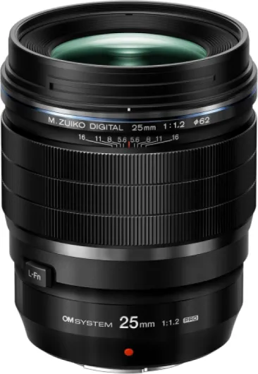 Olympus M.Zuiko Digital ED 25mm F1.2 PRO for Micro Four Thirds System Camera, Ultra Bright F1.2 Lens, Weather Sealed Design, MF Clutch, L-Fn Button