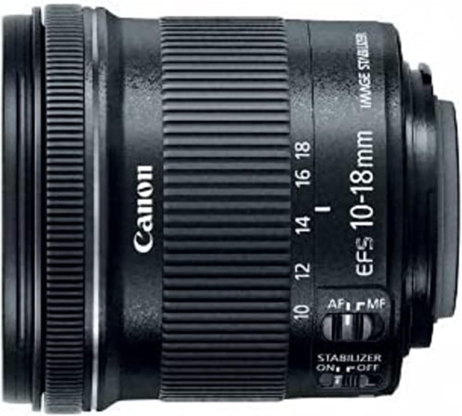 EF-S 10-18mm f/4.5-5.6 is STM Lens, Lens Only 18mm Lens Only