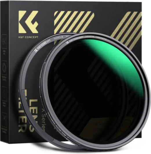 K&F CONCEPT 58mm Magnetic Variable ND Lens Filter ND8-ND128 (3-7 Stops) + Magnetic Filter Basic Ring Kit, Adjustable Neutral Density Filter with 28 Multi-Layer Coatings Waterproof (Nano-X Series)