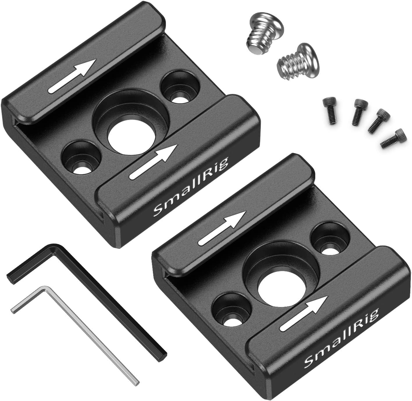 Cold Shoe Mount (2pcs Pack) with 1/4"-20 Thread for Camera Cage Flash LED Monitor Microphone - 2060