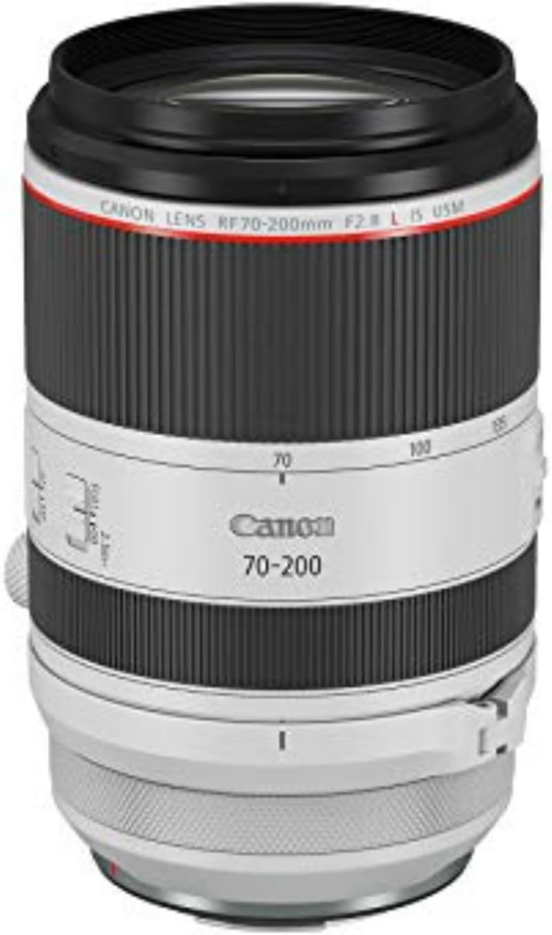 RF70-200mm F2.8 L is USM Lens, Mirrorless Telephoto Zoom Lens, Compatible with EOS R Series APS-C and Full-Frame Cameras, Image Stabilization, Landscape and Sports Photography, White
