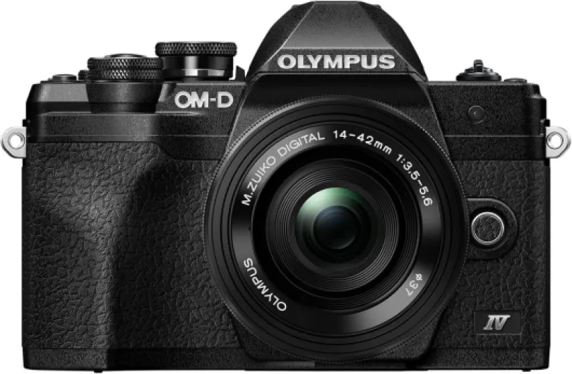 Olympus E-M10 Mark IV Black Micro Four Thirds System Camera M.Zuiko Digital ED 14-42mm F3.5-5.6 EZ kit 20MP Sensor 5-Axis Image Stabilization 4K Video Wi-Fi Black Mark IV + 14-42mm EZ Lens Kit