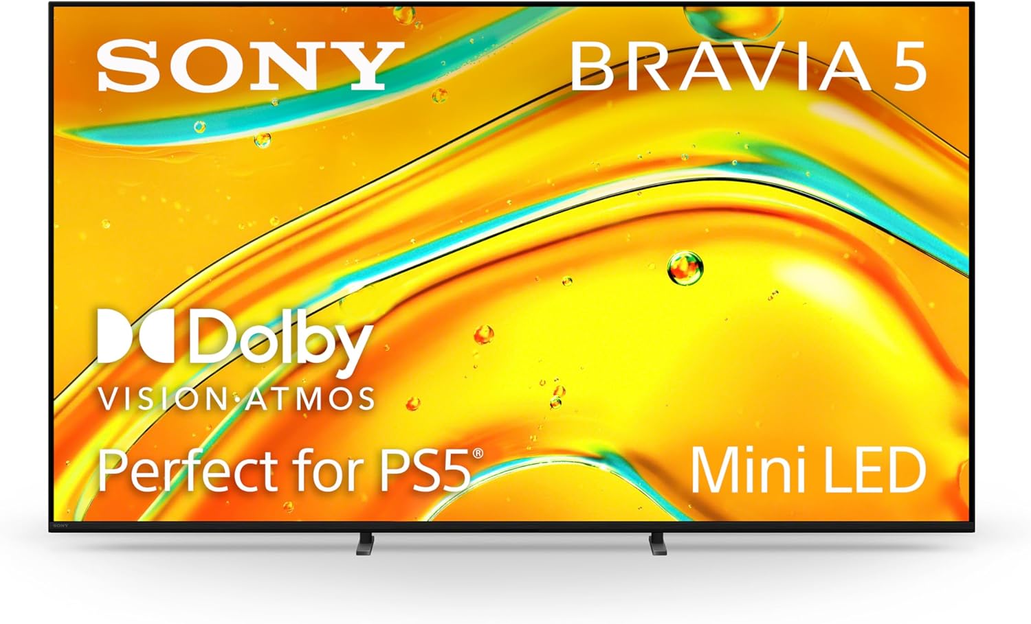 BRAVIA 5 65 Inch TV, Mini LED, 4K Smart Google TV, XR Processor with AI Technology,120hz Television with Dolby Vision/Atmos, Exclusive Features for PlayStation®5, K-65XR50, 2025 Model 65 TV Only