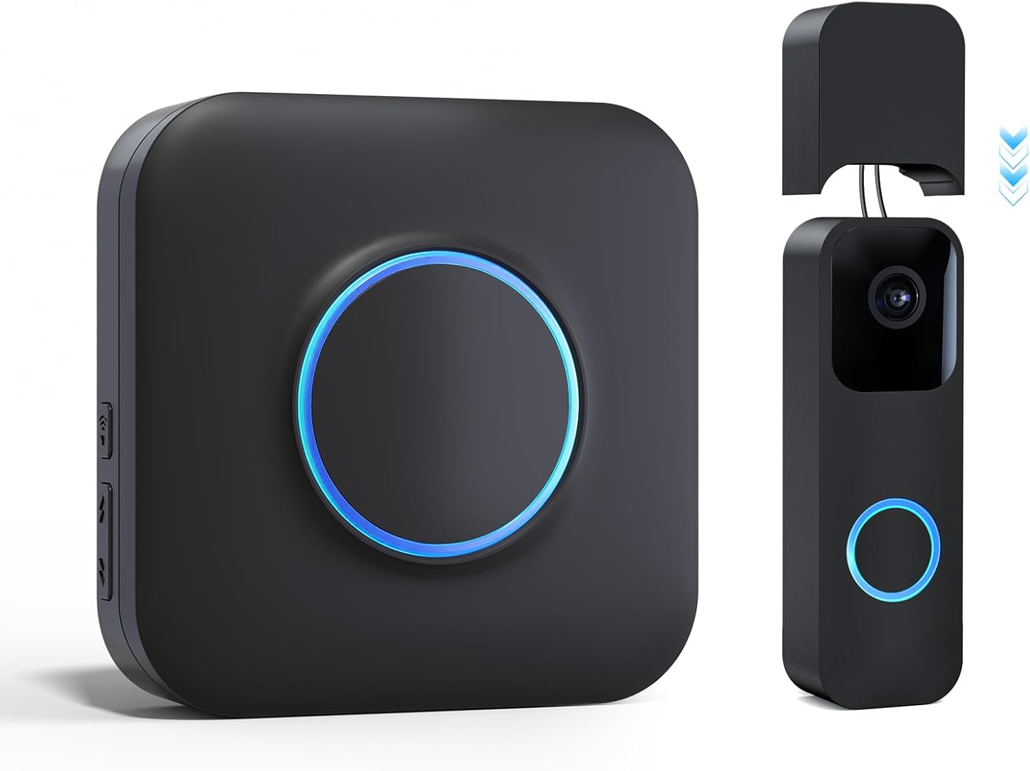Wireless Doorbell Chime - Compatible with Blink Video Doorbell and Blink Video Doorbell (2nd Gen) (1 Video Doorbell Extender 1 Receiver） 1 Extender 1 Chime Black