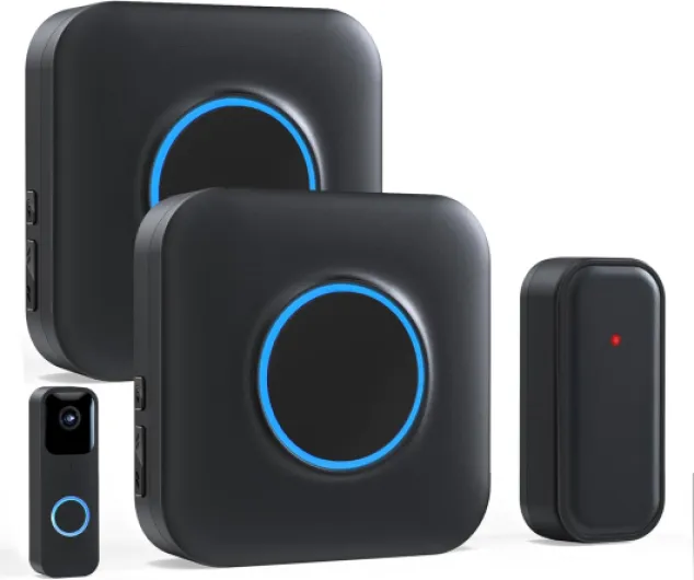 Wireless Doorbell Chime Video Doorbell Extender - Compatible with Blink Video Doorbell and Blink Video Doorbell (2nd Gen) (1 Video Doorbell Extender 2 Receiver） 2Chime 1Video Extender