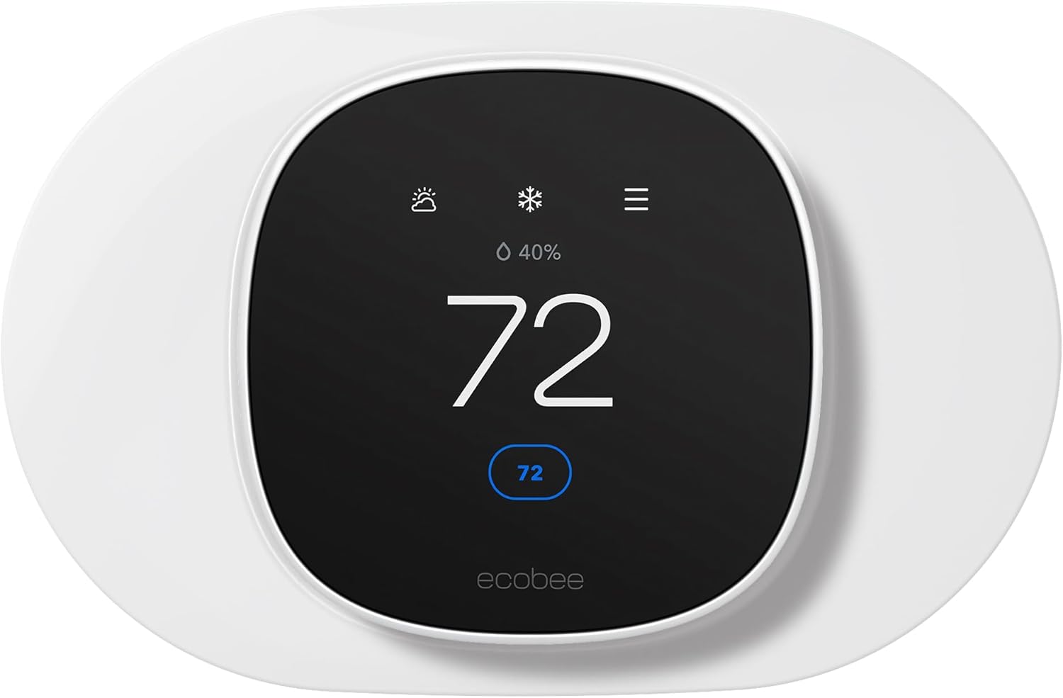 Tim Kit for ecobee Smart Thermostat Essential 2025, Wall Plate Cover Accessory for ecobee Thermostat, Easy to Install Cover Imperfections for Your Wall