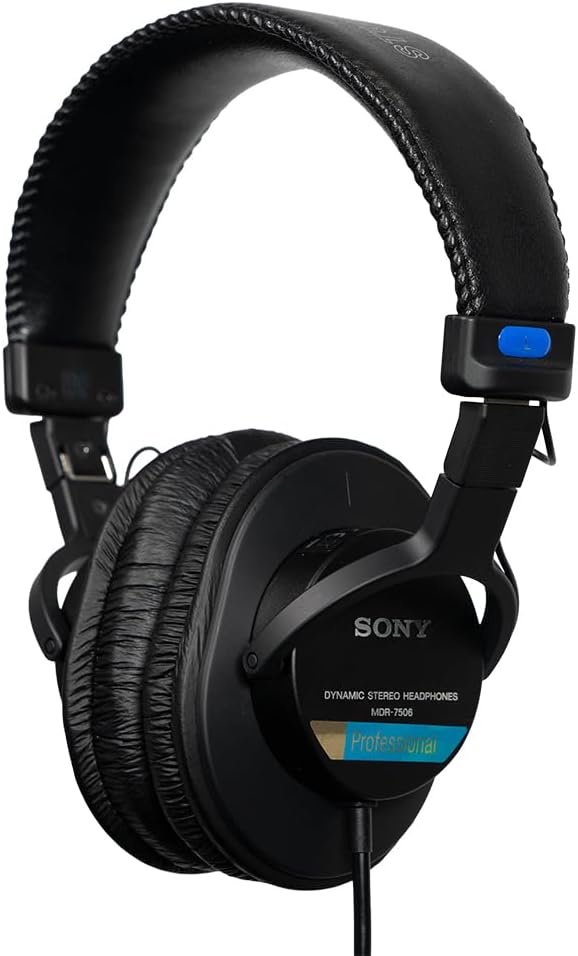 MDR7506 Professional Large Diaphragm Headphone 7" x 7" x 1" Headphones