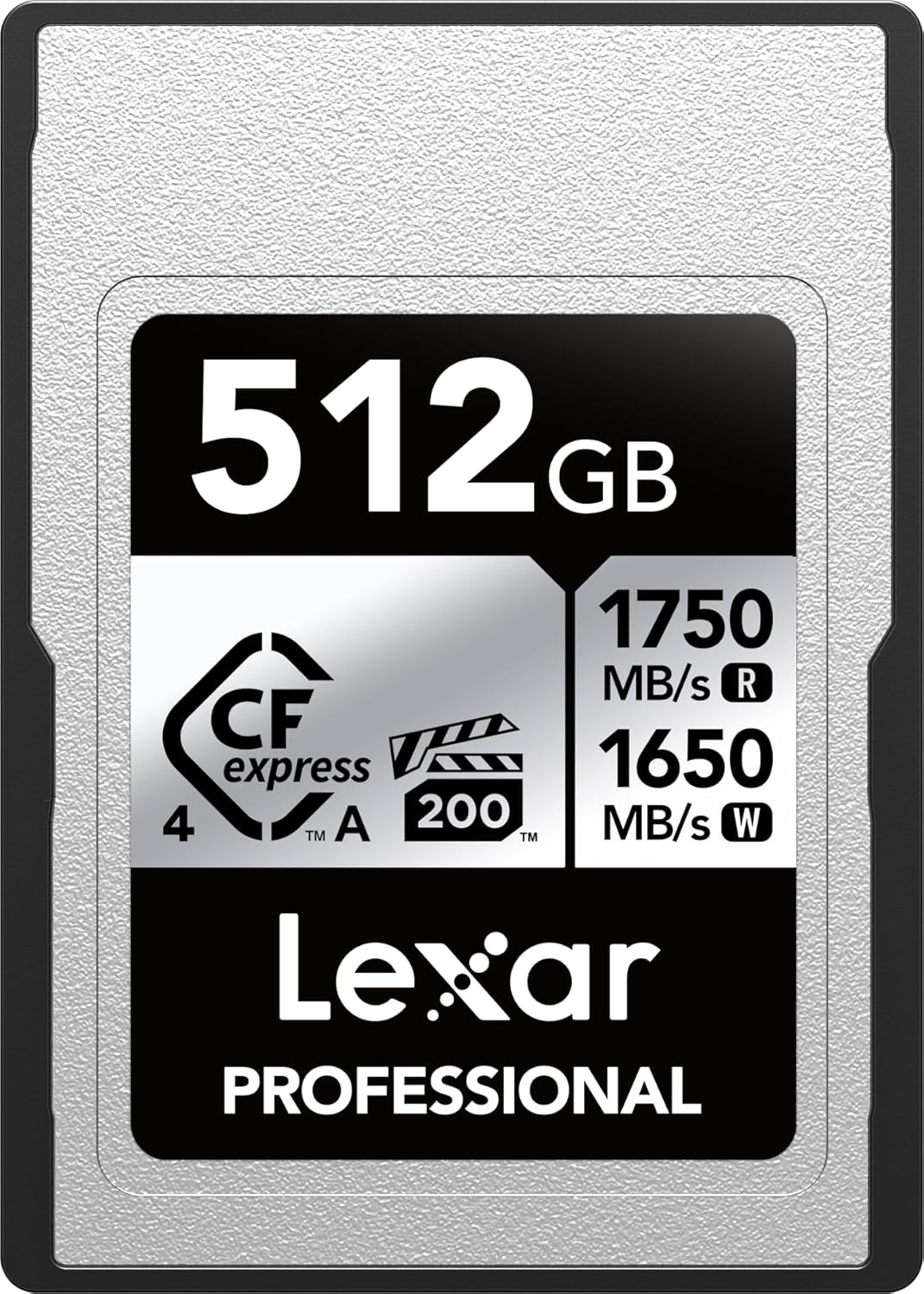 512GB Professional CFexpress Type A Silver 4.0 Memory Card, for Photographers, Videographers, Up to max 1750/1650 MB/s, 8K Video (LCAEXS4512G-RNENU) Type A Silver 4.0 512GB