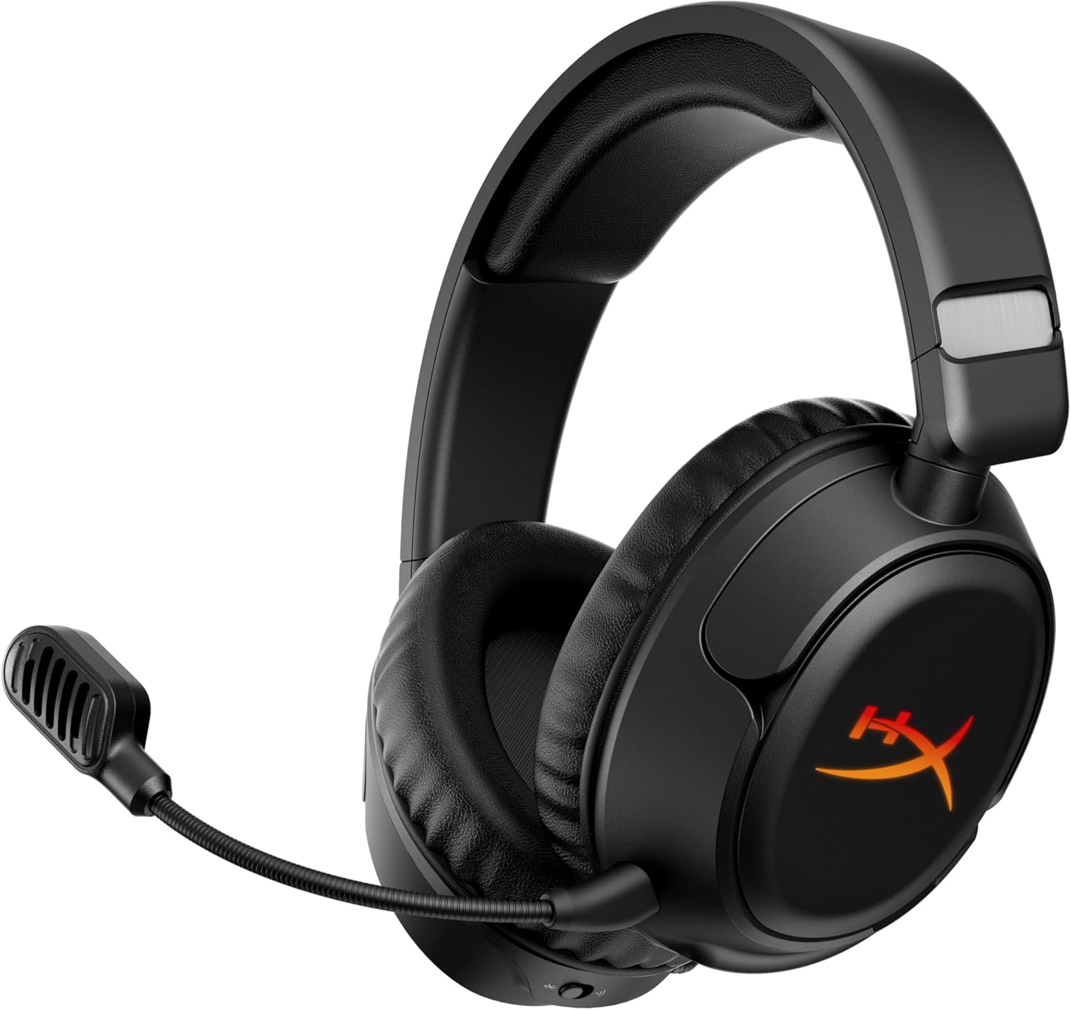Cloud Flight 2 – Wireless Gaming Headset, Customizable RGB Lighting with Removable Earcup Plates, up to 100 Hours of Battery Life, 2.4GHz & Bluetooth, Multi-Platform Compatibility - Black