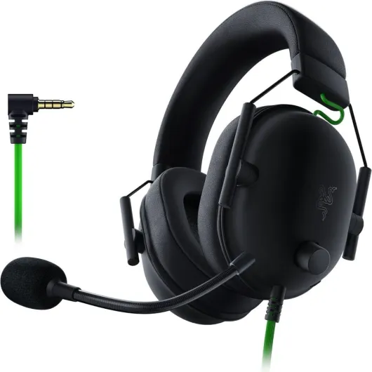 BlackShark V2 X Gaming Headset: 7.1 Surround Sound - 50mm Drivers - Memory Foam Cushion - For PC, PS4, PS5, Switch - 3.5mm Audio Jack - Black Black 3.5 mm PC Headset