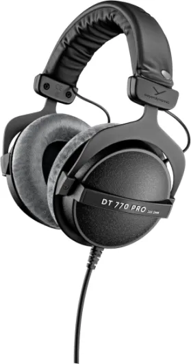 DT 770 PRO 250 Ohm Over-Ear Headphones in Gray - Enclosed Design, Use Ideal for Studio Mixing 250 OHM Gray