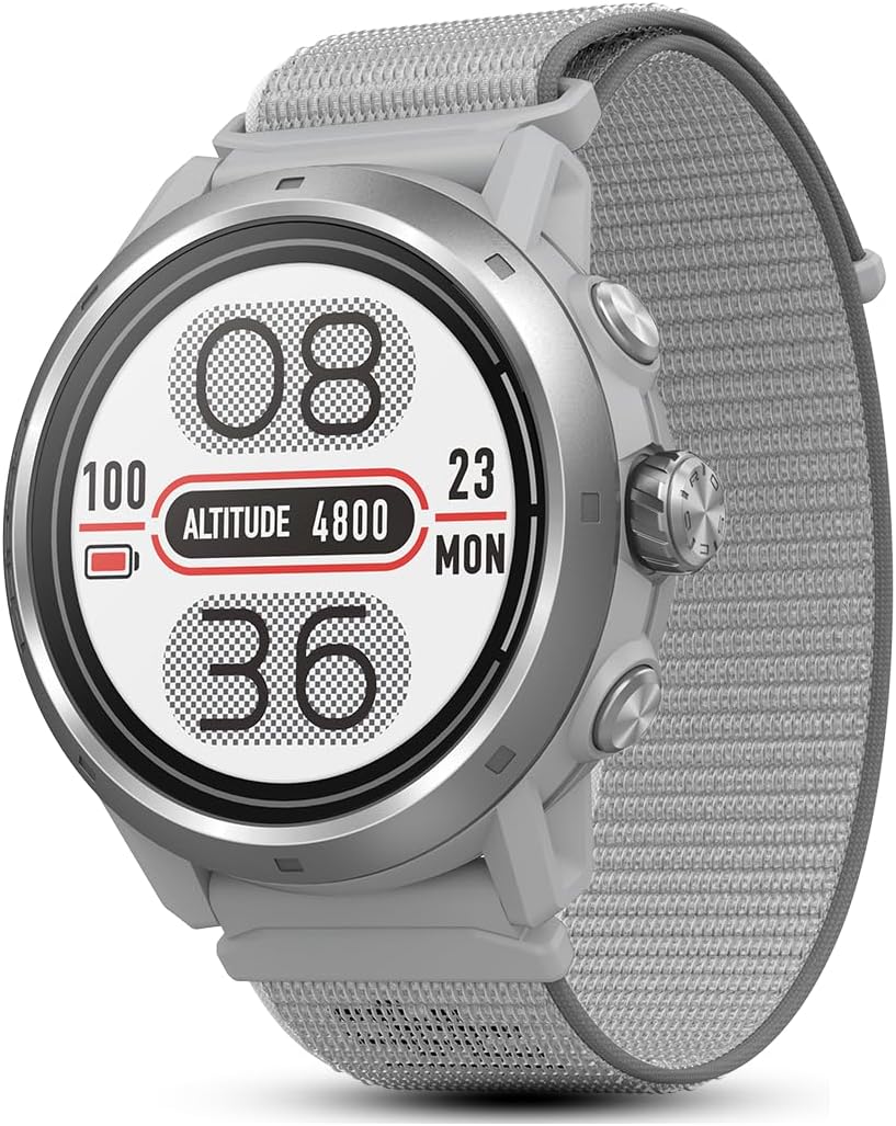 APEX 2 Pro Outdoor GPS Watch, 1.3" Sapphire Titanium, 30-Day Battery Life, Dual-Freq GPS, On-Wrist Navigation, Offline Maps, Heart Rate Monitor, Track Sleep, Running, Biking, Climbing-Grey Grey APEX 2 Pro