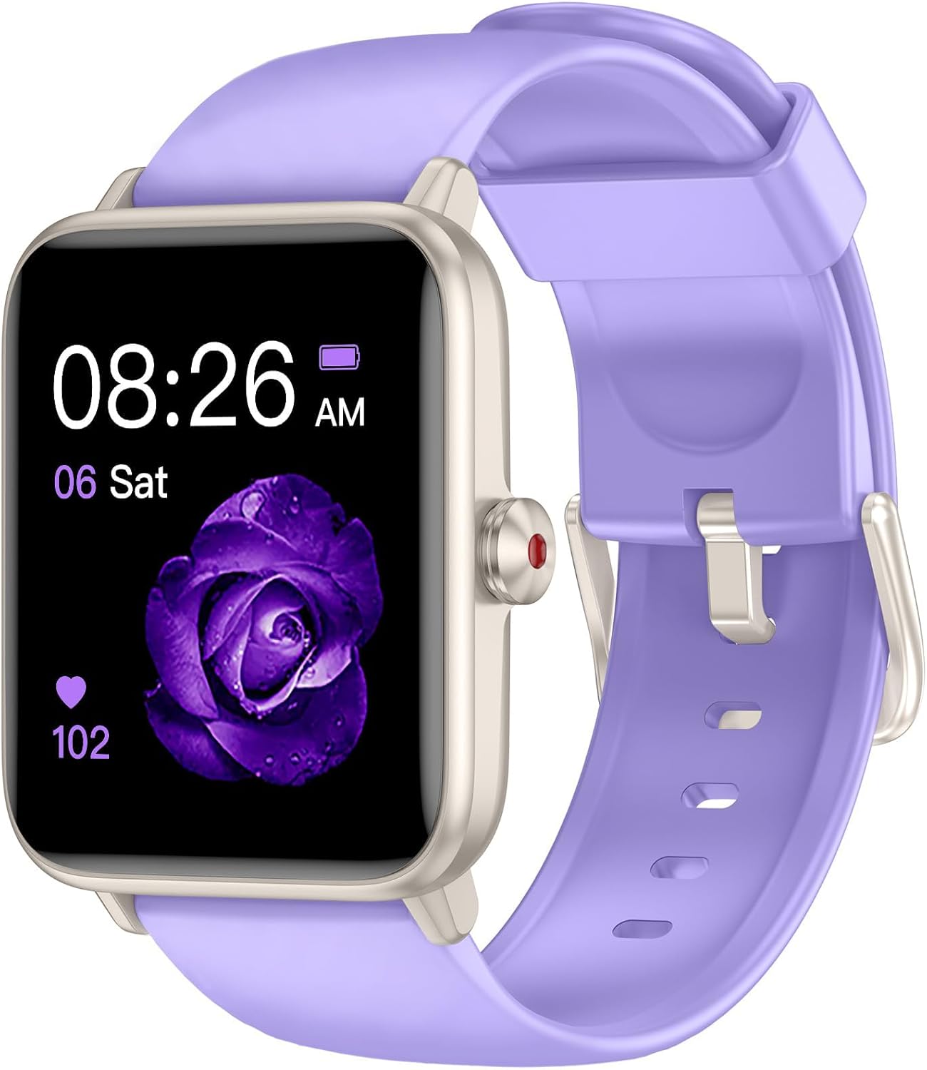Smart Watch, Fitness Tracker with Heart Rate Monitor, Blood Oxygen, Sleep Tracking, 1.5 Inch Touchscreen Smartwatch for Android iOS Swimming Waterproof Pedometer Step Calories Tracker for Women Men 41mm Light Purple
