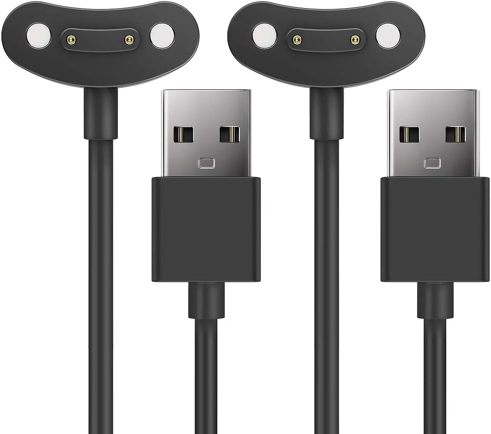 Charger Compatible with TicWatch Pro 3 5 X E3 Smartwatch - 2 Pack, 1M