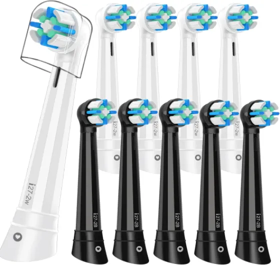 IO Replacement Heads Compatible with Oral b iO 2/3/4/5/6/7/8/9/10 Series Electric Toothbrush,Gum Care Toothbrush Head Compatible with Oral b iO Replacement Heads Multi-colored 1 Count (Pack of 10)