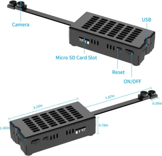 Small Hidden Camera DIY Module - Full HD 1080P Dual Lens - Mini Spy Camera - Tiny Discreet Nanny Cam - Cloud Storage