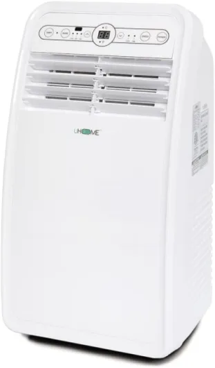 Uhome 2024 New Portable Air Conditioner, 8000 BTU Compact AC Unit with Cooling, Dehumidifier, Fan, Remote Control and Window Mount Kit Included, White 8000BTU